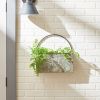 Accent Plus Rectangle Galvanized Metal Wall Planter