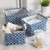 DII PE-Coated Nesting Fabric Bin Set - Nautical Blue