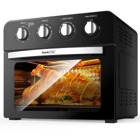 Chef  Air Fryer Oven ;  Countertop Toaster Oven; 3-Rack Levels;  4 mechinical knobs(24 QT 1700W)