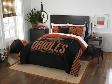 Orioles OFFICIAL Major League Baseball, Bedding, "Grand Slam" Full/Queen Printed Comforter (86"x 86") & 2 Shams (24"x 30") Set by The Northwest Compan