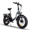 750w Step Through Electric Bike for Adults;  20'x4.0'Fat Tire Foldable Ebikes with 48V 16Ah Removable Battery