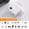 2023 Upgraded Mini Projector;  8500 Lumen Multimedia Home Theater Video Projector;  Compatible with LCD Full HD 1080P;  Smartphones;  PCs; TV Box;  La