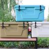 Khaki color ice cooler box 65QT camping ice chest beer box outdoor fishing cooler