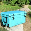 Hot Selling Blue color 65QT Outdoor cooler fish ice chest Box 2022 Popular Camping Cooler Box