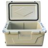 Khaki color ice cooler box 65QT camping ice chest beer box outdoor fishing cooler