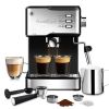 Geek Chef Coffee Espresso Machine Machine; 20 Bar Pump Pressure Espresso and Cappuccino latte Maker with Milk Frother Steam Wand; 1.45L Water Tank; fo