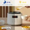 10-In-1 2.5L 600W Smart Electric Pressure Cooker Protable Fast Rice Cooker w/ Stainless Steel Non-stick Pot Pan