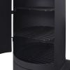 BBQ Charcoal Smoker with Bottom Shelf Black Heavy XXL