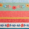 5' x 7' Multicolor Floral Dance Stripe Outdoor Rug