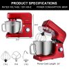 ROVSUN ZK-1511 Chef Machine 7L 660W Mixing Pot With Handle Red Spray Paint