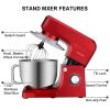 ROVSUN ZK-1511 Chef Machine 7L 660W Mixing Pot With Handle Red Spray Paint