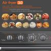 Oven Combo, WEESTA 7-in-1 Convection Oven Countertop, 24QT Large Air Fryer with Accessories & E-Recipes