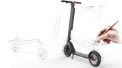 KIXIN X8 Folding Electric Scooter Folding 350W 36V 45KM 10AH 100KG+LED 1O Inch Air Tire E Bik