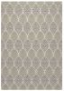 Foliage White; Neutral Indoor / Outdoor Polypropylene Area Rug 5x8