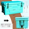 Hot Selling Blue color 65QT Outdoor cooler fish ice chest Box 2022 Popular Camping Cooler Box