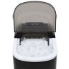 Ice Cube Maker Black 0.6gal 33.1 lbs / 24 h