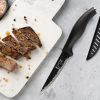 4.5" Steak Knives Set of 6;  Premium German Steel Steak Knives with Non-stick Coating;  Ultra Sharp Serrated Steak Knife;  Ergonomic Handle Design;  S