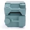 5.3 Gallon 20L Flush Outdoor Indoor Travel Camping Portable Toilet for Car; Boat; Caravan; Campsite; Hospital; Green