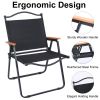 YSSOA Folding Camp Chair for Adults with Handle and Storage Bag; Large Size; 264lbs Load Bearing Collapsible Outdoor Furniture for Leisure; Beach; Pic