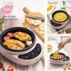 Bear ZDQ-B05C1 Rapid Multi-function Egg Cooker with Auto Shut Off, for Boiling, Steaming and Frying, with Ceramic Steaming Rack and Lid