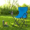 Free shipping Smallsized Camping Folding Chair Heavy Duty Steel Frame Collapsible Padded Arm Chair with Cup Holder Quad Lumbar Back Chair Portable for