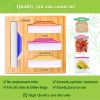 Ziplock Bag Organizer-Kitchen Drawer Organizer;  Storage-Compatible with Gallon; Quart; Sandwich&Snack Variety Size Bags; Anti Slip Food Storage Bag B