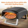 Gas Pizza Oven, Pizza Ovens for Outside Propane, Propane Pizza Oven, Outdoor Ovens with 13 inch Pizza Stone, Portable Gas Pizza Oven with Foldable Leg