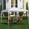 Patio Tents 10'x10' Party Tent with 3 Side Walls Outdoor Gazebo Canopy Camping Shelter