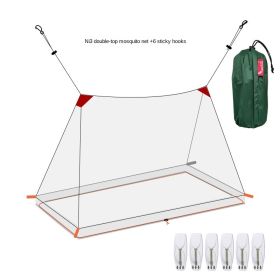 Wholesale Lefeisi outdoor travel simple mosquito net installation free foldable sofa single bed household dormitory portable (Dimensions: 1.8m (6ft) bed, colour: NI3 double top mosquito net (white)+6 sticky hooks)