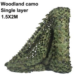 Military Camouflage Netting Woodland Army training Camo netting for Hunting Camping Car Cover and Outdoor Army Sunshade Mesh (Color: Jungle camouflage)