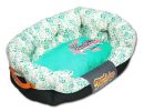 Touchdog Floral-Galore Ultra-Plush Rectangular Rounded Designer Dog Bed