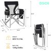 Outdoor Portable Folding Camping Rocking Chair Foldable Heavy Duty Collapsible Lawn Rocker for Adults for Patio; Deck; Porch;  Beach;  Concert; Sports