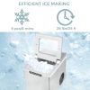 Home Bar Portable Ice Maker Machine With Scoop And Basket