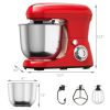 Stand Kitchen Food Mixer 5.3 Qt 6 Speed With Dough Hook Beater