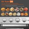 Air Fryer Toaster Oven 24 Quart - 7-In-1 Convection Oven with Air Fry, Roast, Toast, Broil & Bake Function - Kitchen Appliances for Cooking Chicken, S