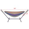 Free shipping  Hammock & Steel Frame Stand Swing Chair Home/Outdoor Backyard Garden Camp Sleep YJ