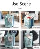 Folding wall hanging dirty clothes basket household plastic laundry basket large storage basket doll storage bucket