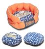 Touchdog Rabbit-Spotted Premium Rounded Dog Bed