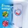 Compact refrigerator with freezer, 3.2 Cu.ft Mini Fridge with Reversible Door, 5 Settings Temperature Adjustable for Kitchen, Bedroom, Dorm, Apartment